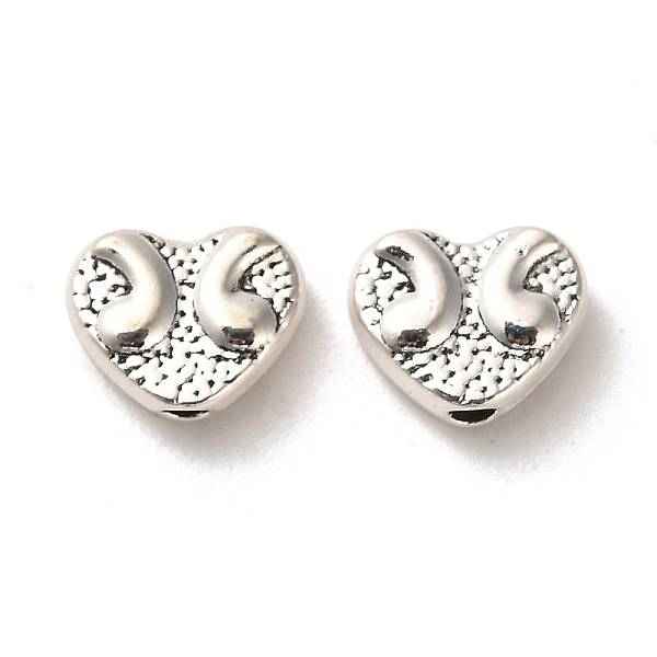 

PandaHall Tibetan Style Alloy Beads, Cadmium Free & Lead Free, Heart, Antique Silver, 7x9x4mm, Hole: 1.6mm, about 1162pcs/1000g Alloy Heart