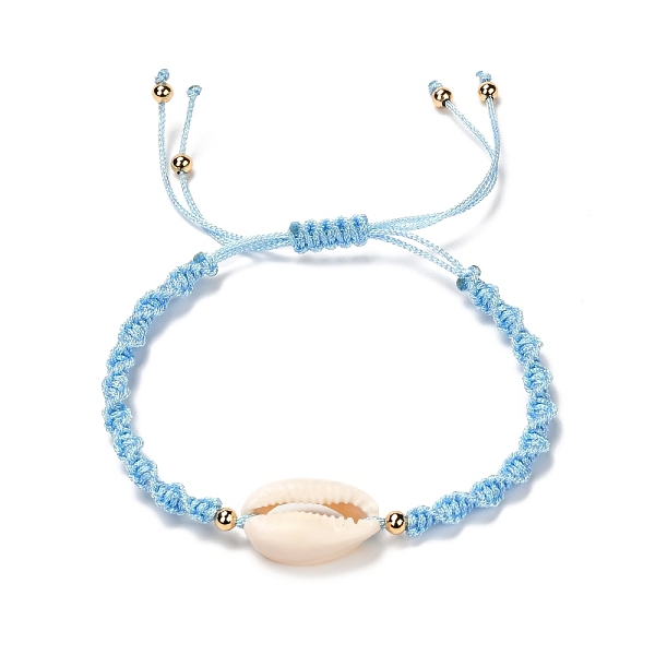 

PandaHall Adjustable Polyester Braided Bead Bracelet for Teen Girl Women, Cowrie Shell Beads Bracelet, Mixed Color, Inner Diameter..., Multicolor
