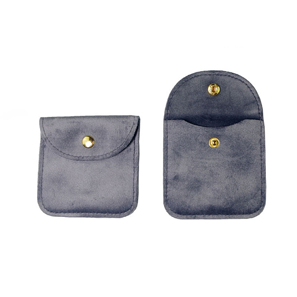 

PandaHall Velvet Jewelry Bag, for Bracelet, Necklace, Earrings Storage, Square, Gray, 8x8cm Velvet Square Gray
