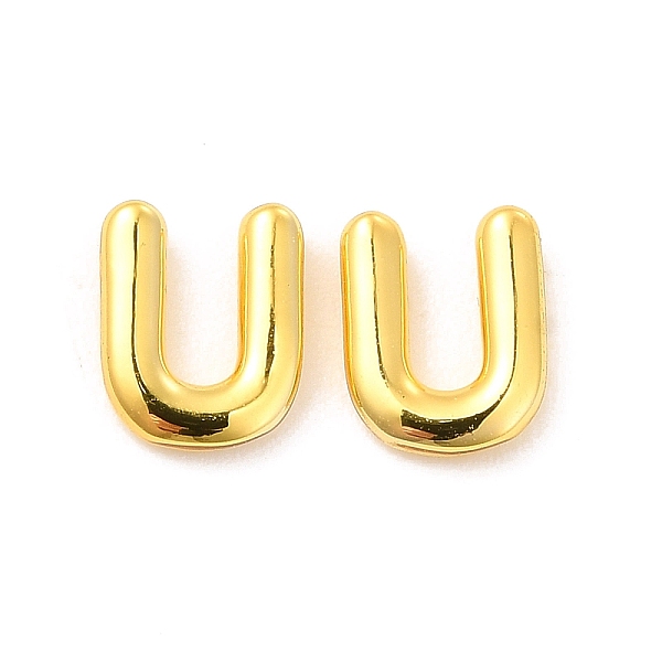 

PandaHall Brass Hollow Out Initial Letter Stud Earrings for Women, Real 18K Gold Plated, Lead Free & Cadmium Free, Letter.U, 7x6x1.5mm, Pin...