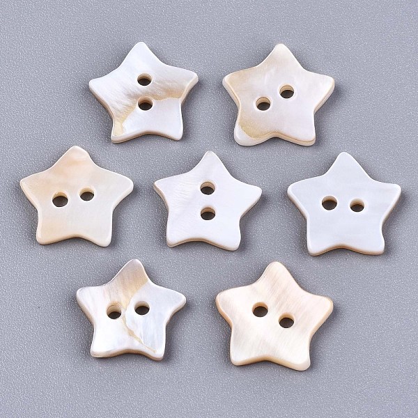 2-Hole Freshwater Shell Buttons