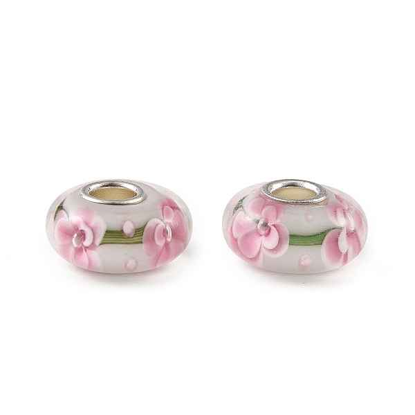 Lampwork Brass Core European Beads Lampwork Brass Core European Beads