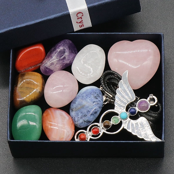 Set Di Ornamenti Con Pietre Preziose Chakra A Tema San Valentino