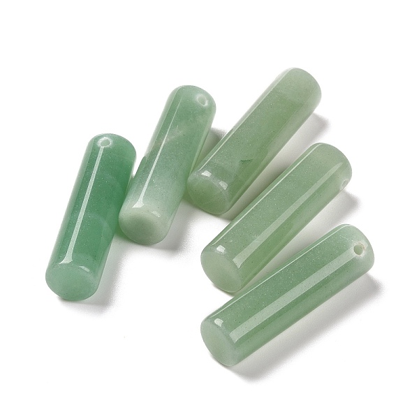 

PandaHall Natural Green Aventurine Pendants, Column, 34~36x10~10.5mm, Hole: 2mm Green Aventurine Column