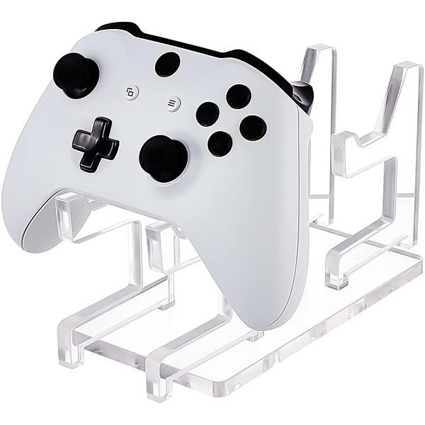 

PandaHall AHADERMAKER 1 Set Assembled Acrylic Game Pad Controller Display Stands, fit for 2Pcs Controllers Organizer, Clear, Finished...