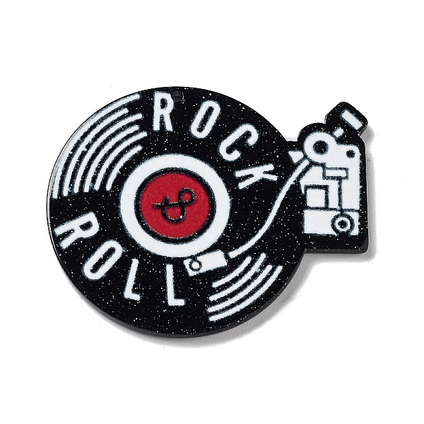 

PandaHall Opaque Acrylic Pendants, Disc Player Charms, Colorful, 36x44x1.5mm, Hole: 1.6mm Acrylic Others