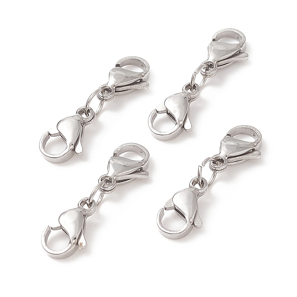 

PandaHall 304 Stainless Steel Double Lobster Claw Clasps, Stainless Steel Color, 24mm 304 Stainless Steel Others