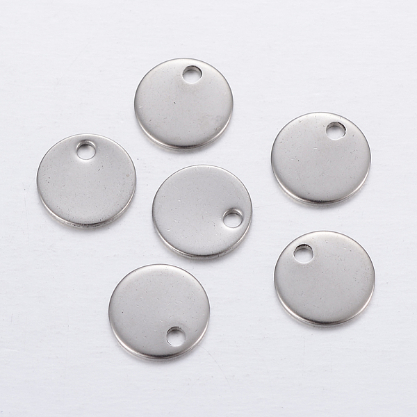 

PandaHall 304 Stainless Steel Stamping Blank Tag Pendants, Flat Round Charms, Stainless Steel Color, 8x0.8mm, Hole: 1.2mm 304 Stainless...