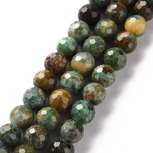 

PandaHall Natural Mixed Stone Beads Strands, Round, Faceted, 8mm, Hole: 1.2mm, about 52~53pcs/strand, 15.55 inch(39.5cm) Mixed Stone Round