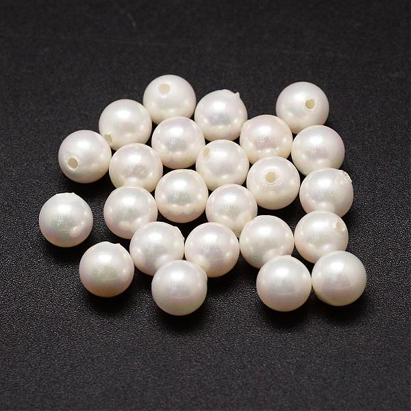 

PandaHall Shell Pearl Beads, Round, Grade A, Half Drilled, White, 6mm, Hole: 1mm Shell Pearl Round White