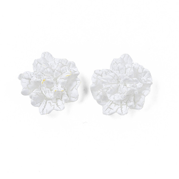 

PandaHall Spray Paint Transparent Acrylic Cabochons, Flower, White, 25x22.5x10.5mm Acrylic Flower White