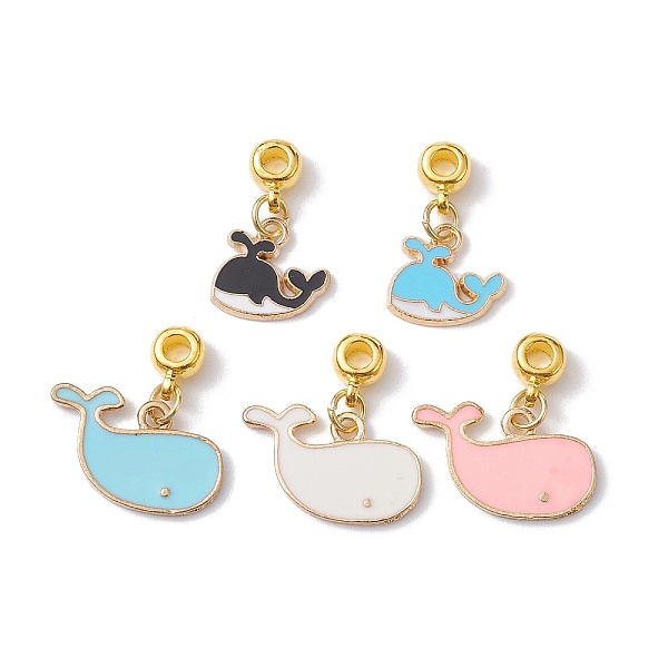 

PandaHall Zinc Alloy Enamel Charms, with Tibetan Style Tube Bails, Whale Charm, Mixed Color, 22.5~23mm, Hole: 2.8mm Alloy+Enamel Whale..., Multicolor