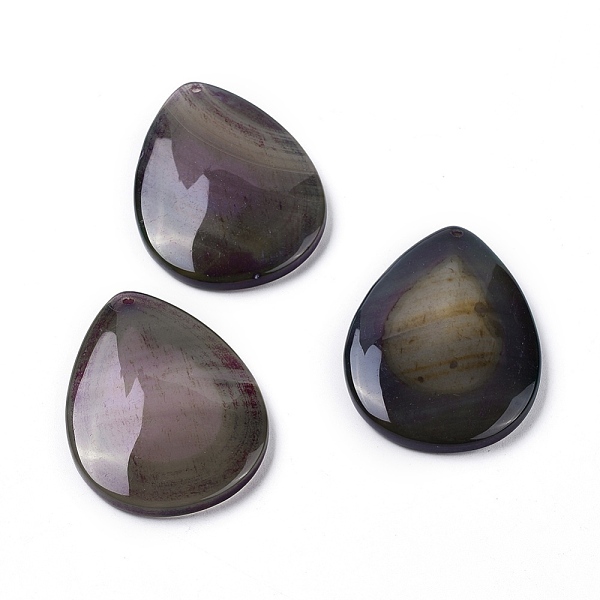 

PandaHall Natural Agate Big Pendants, Dyed & Heated, teardrop, 52~52.5x38.5~39x7.5~8mm, Hole: 1.8~2mm Natural Agate Teardrop