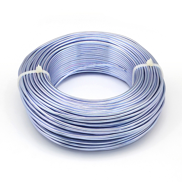 

PandaHall Round Aluminum Wire, Flexible Craft Wire, for Beading Jewelry Doll Craft Making, Light Steel Blue, 18 Gauge, 1.0mm, 200m/500g..., Purple