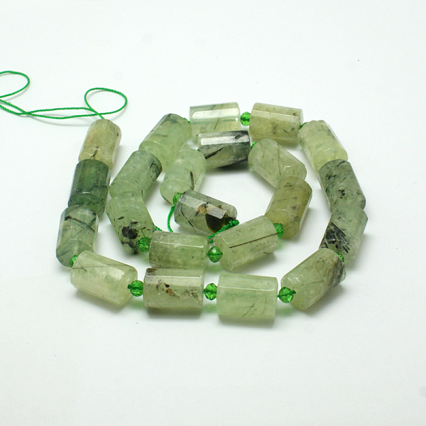 Natur Prehnite Perle Stränge