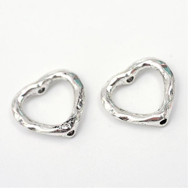 

PandaHall Tibetan Style Alloy Heart Bead Frames, Cadmium Free & Lead Free, Antique Silver, 13.5x14x3mm, Hole: 1mm, about 1425pcs/1000g Alloy...