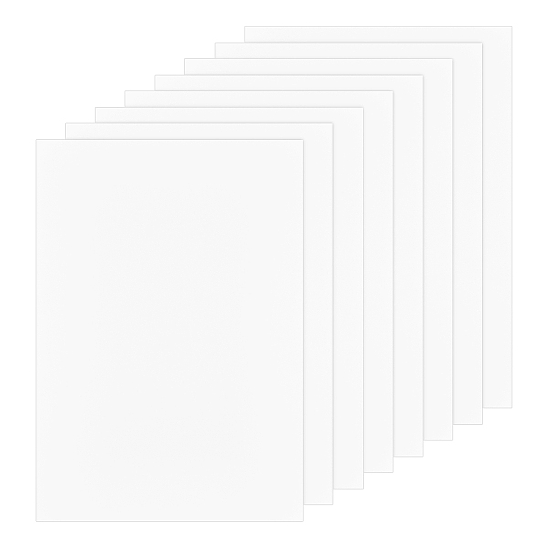 

PandaHall BENECREAT 8 Sheets PVC Frame Protective Film Sheets, White, 298x210x0.5mm Plastic White