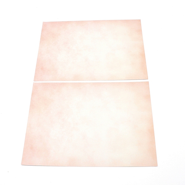 

PandaHall Paper Letter Stationery, Rectangle, PeachPuff, 28.6x21x0.01cm Paper Rectangle Brown