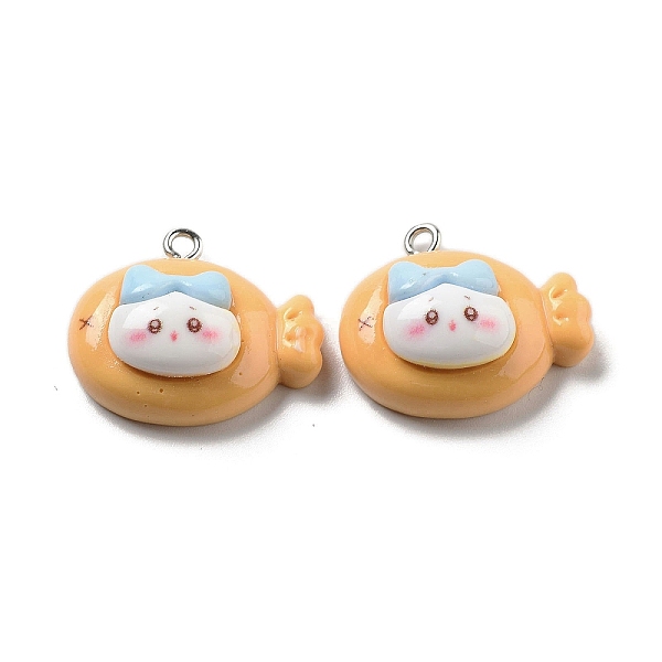 

PandaHall Opaque Resin Leveret Pendants, Rabbit Charms, Coffee, 21x24.5x10.5mm, Hole: 2mm Resin Rabbit Brown