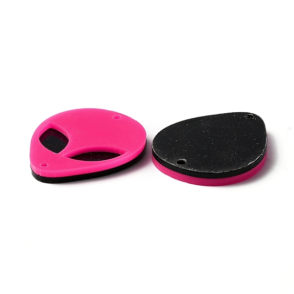 

PandaHall Opaque Acylic Connector Charms, Alien Face Links, Deep Pink, 35.5x30x4mm, Hole: 2mm Acrylic Others