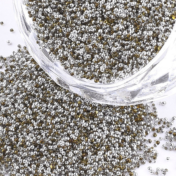 

PandaHall FGB Plated Glass Seed Beads, For Nail Art Decoration Accessories, No Hole/Undrilled, Round, Colorful, 0.6~0.8mm, about 450g/bag...