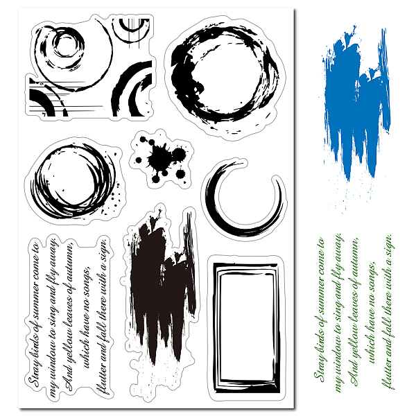 

PandaHall Custom PVC Plastic Clear Stamps, for DIY Scrapbooking, Photo Album Decorative, Cards Making, Stamp Sheets, Film Frame, Word...