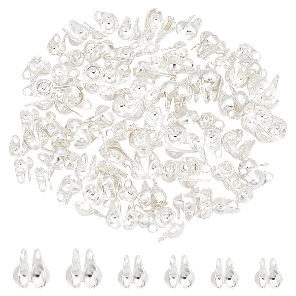 

PandaHall Unicraftale 304 Stainless Steel Bead Tips, Calotte Ends, Clamshell Knot Cover, Silver, 4.5~6x3.5~5.5mm, Hole: 0.5~1mm, 90pcs/box...