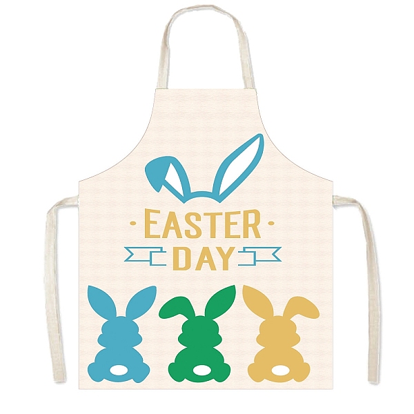

PandaHall Easter Theme Polyester Sleeveless Apron, with Double Shoulder Belt, Colorful, 560x450mm Polyester
