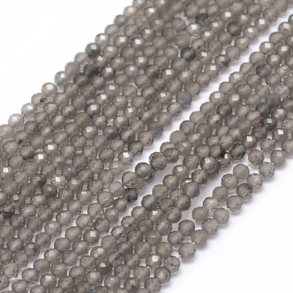 

PandaHall Natural Ice Obsidian Beads Strands, Faceted, Round, 2mm, Hole: 0.5mm, about 150pcs/strand, 15.35 inch(39cm) Obsidian Round