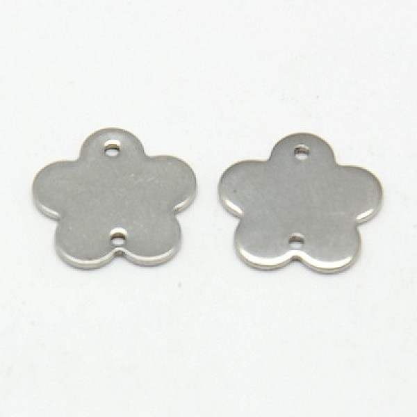 

PandaHall 304 Stainless Steel Links connectors, Flower, Stainless Steel Color, 13x13x1mm, Hole: 0.5mm 304 Stainless Steel Flower