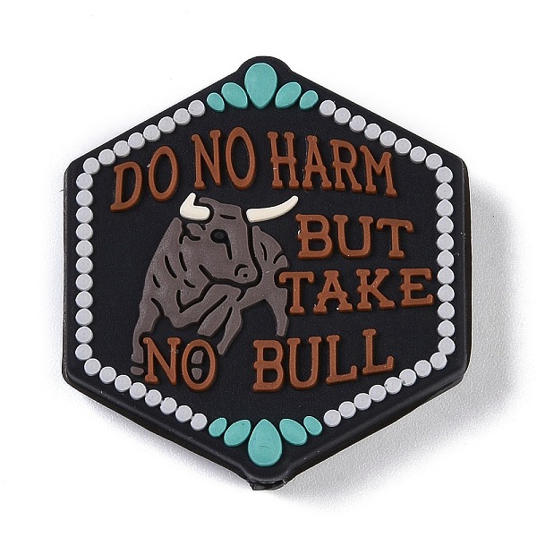 

PandaHall Silicone Beads, DIY Nursing Necklaces Making, Cattle, 29.5x27.5x7mm, Hole: 3mm Silicone Cattle