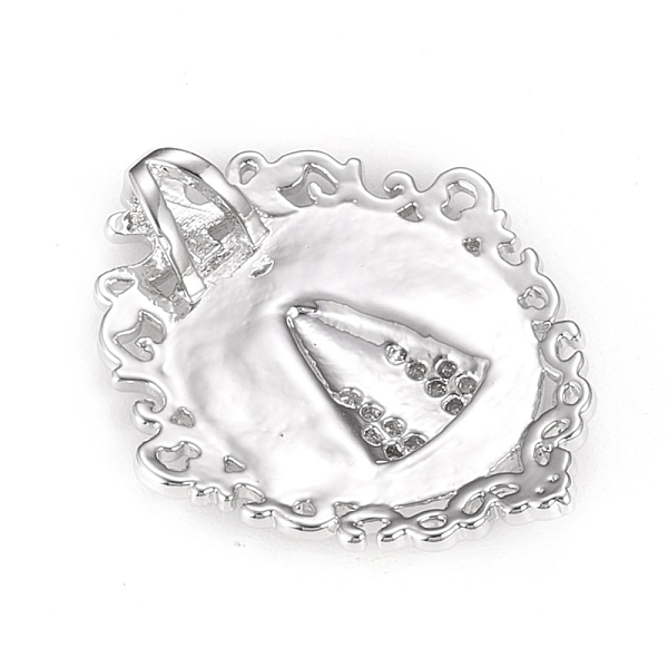 

PandaHall Brass Micro Pave Clear Cubic Zirconia Pendants, Oval with Virgin Mary, Platinum, 25.5x20.5x1.5mm, Hole: 2x3.5mm Brass+Cubic...
