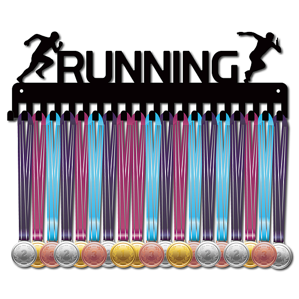 

PandaHall CREATCABIN Running Medal Holder Sport Medals Hanger Display with Hook Runner Athlete Wall Mount Decor Holders for Runners Home...