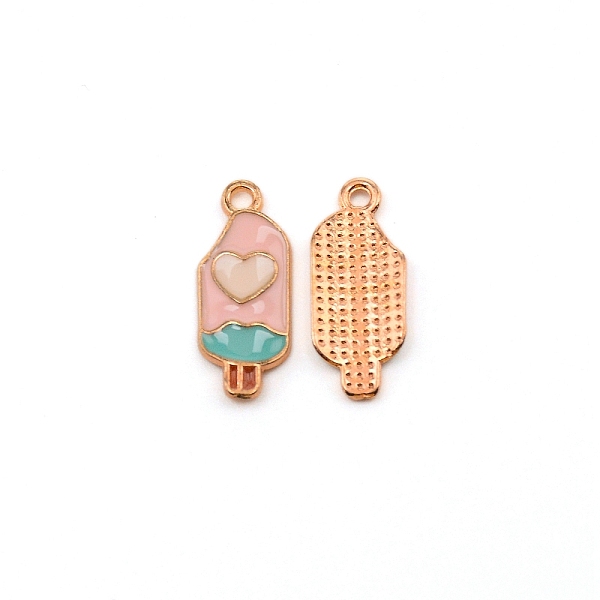

PandaHall Alloy Enamel Pendants, Ice-Lolly, Pink, 20.4x8.3x2mm, Hole: 1.6mm Alloy+Enamel Others Pink