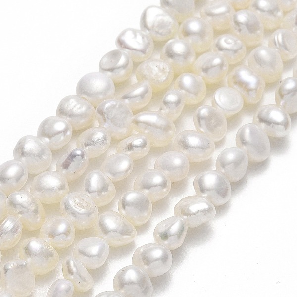 

PandaHall Natural Cultured Freshwater Pearl Beads Strands, Two Sides Polished, Linen, 4~5x5~6x2.5~3.5mm, Hole: 0.6mm, about 79~87pcs/strand..., Brown
