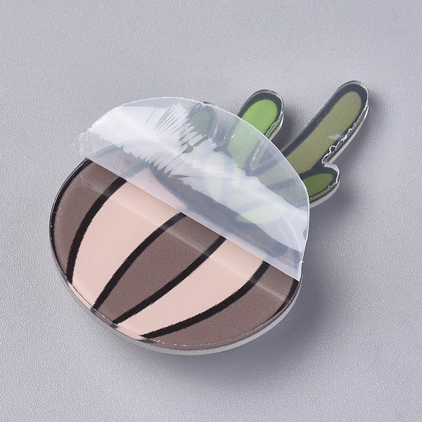 

PandaHall Acrylic Badges Brooch Pins, Cute Lapel Pin, for Clothing Bags Jackets Accessory DIY Crafts, Plant, Colorful, 53.5x36x8.5mm, Pin...