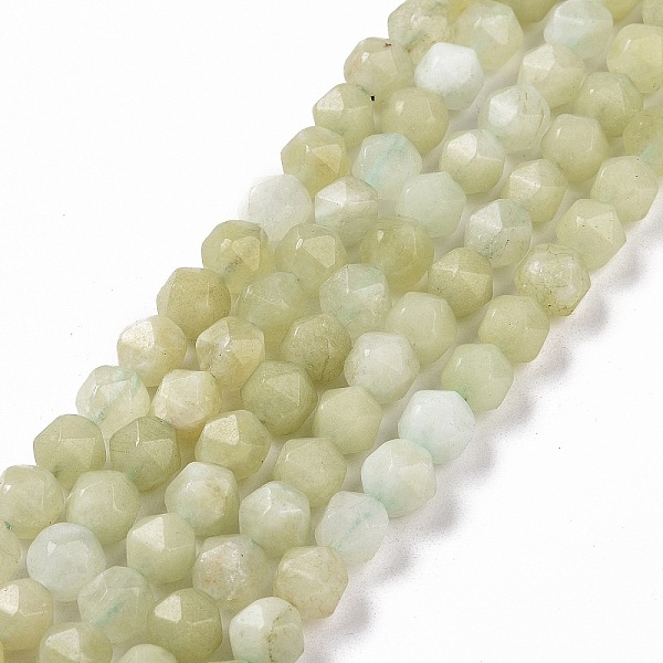 

PandaHall Natural Quartz Beads Strands, Faceted Polygon, Dyed & Heated, Dark Sea Green, 7.5~8x8x8mm, Hole: 1.2mm, about 48pcs/strand, 15.35...