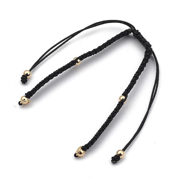 

PandaHall Braided Nylon Bracelet Making, with 304 Stainless Steel Open Jump Rings and Round Brass Beads, Golden, Mixed Color, Single Chain..., Multicolor