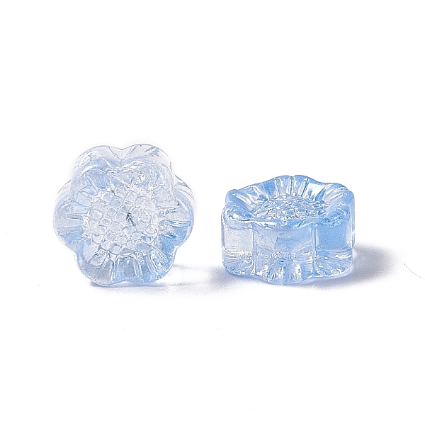 

PandaHall Electroplated Glass Beads, Sunflower, for Jewelry Making, Cornflower Blue, 12.5x11.5x6mm, Hole: 1mm Glass Flower