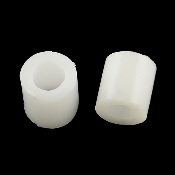 

PandaHall PE DIY Melty Beads Fuse Beads Refills, Tube, White, 3~3.3x2.5~2.6mm Plastic Tube White