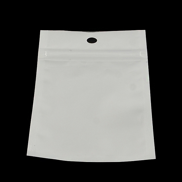 

PandaHall Pearl Film Plastic Zip Lock Bags, Resealable Packaging Bags, with Hang Hole, Top Seal, Rectangle, White, 24x16cm, inner measure...