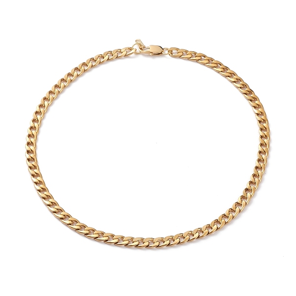 

PandaHall Women's Vacuum Plating 304 Stainless Steel Cuban Chains Bracelets and Necklaces Jewelry Sets, with Lobster Claw Clasps, Golden...