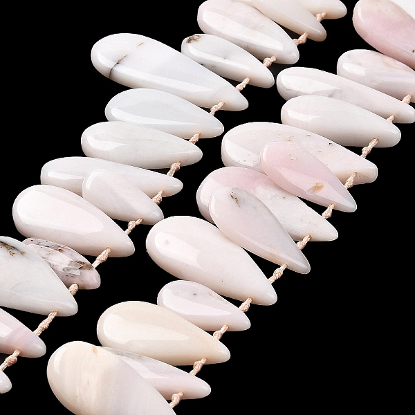 

PandaHall Natural Pink Opal Beads Strands, Top Drilled, Teardrop Charms, 18~41.5x7.5~16.5x5~7.5mm, Hole: 0.8mm, about 29pcs/strand...