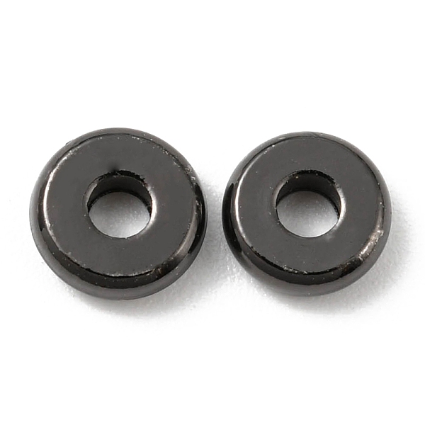 

PandaHall Brass Beads, Cadmium Free & Lead Free, Long-Lasting Plated, Disc, Gunmetal, 6x2mm, Hole: 1.8mm Brass Disc