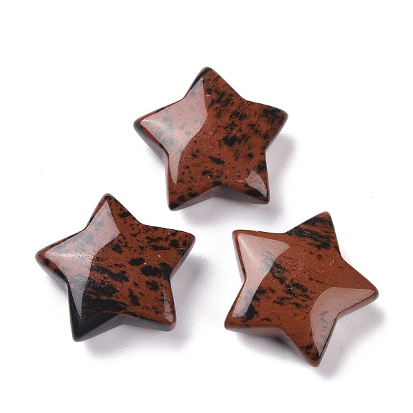 

PandaHall Natural Mahogany Obsidian Beads, No Hole, Star, 28.5x30x10mm Mahogany Obsidian Star