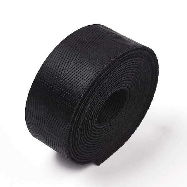 

PandaHall Nylon Ribbons, Herringbone Weave Ribbon, White, 1 inch(25mm), about 2m/strand Nylon Herringbone White