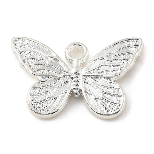

PandaHall Alloy Pendants, Butterfly, Silver, 10.5x16x1.5mm, Hole: 1.4mm Alloy Butterfly