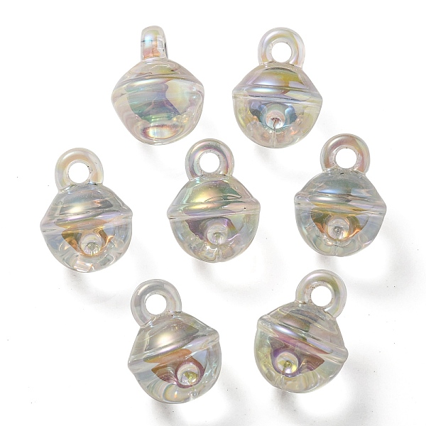 

PandaHall UV Plating Rainbow Iridescent Transparent Acrylic Pendant, Bell Charms, Clear, 20.5x15.5mm, Hole: 3.5mm Acrylic Bell Clear