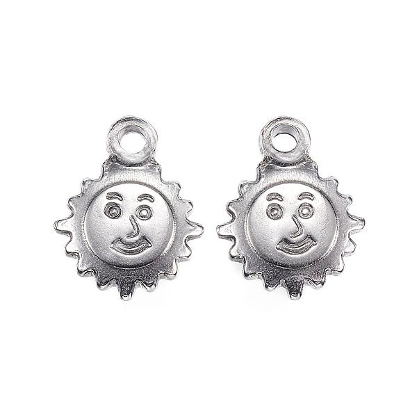 

PandaHall 304 Stainless Steel Charms, Sun, Stainless Steel Color, 15.5x12.5x2.5mm, Hole: 2mm 304 Stainless Steel Sun