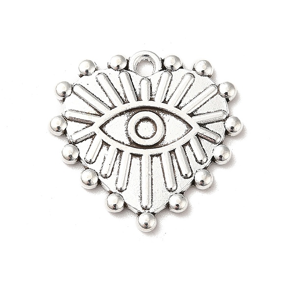 

PandaHall Tibetan Style Alloy Pendant Rhinestone Settings, Heart with Eyes, Antique Silver, Fit For 2mm Rhinestone, 19x20x1.5mm, Hole: 1.5mm...